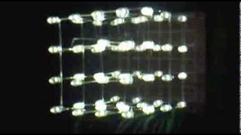 PIC16F877A 4x4x4 LED Cube Part 1