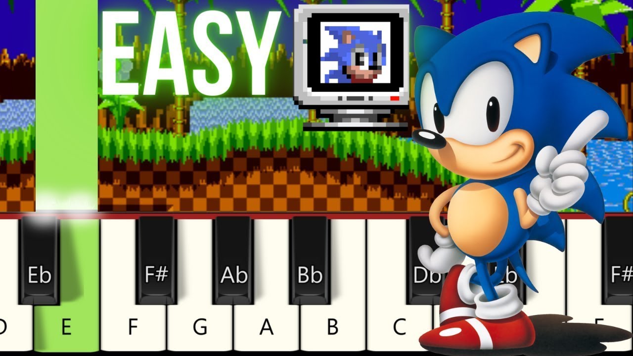 Green Hill Zone easy piano tutorial #fy #fyp #foryou #piano