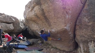 Bishop Bouldering: Bubba Butt Buster Short (V10)
