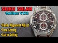 Seiko SOLAR Caliber V172 All Reset and Time, Alarm Setting | SolimBD | Watch Repair Channel