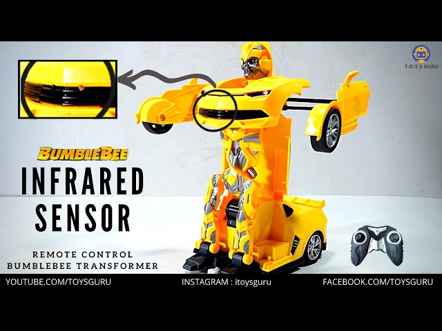 TRANSFORMERS PRIME VEHICULE TÉLÉCOMMANDÉ ROBOT BUMBLEBEE 37670 EN