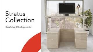 Stratus Height Adjustable Standing Desks by Bush Business Furniture