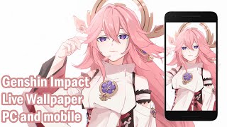 Genshin Impact - Yae Miko / Guuji Yae [ Live Wallpaper Engine ] PC   Mobile ||Making Animation