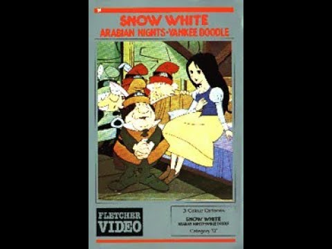 Original VHS Opening Snow White Yankee Doodle Arabian Nights UK Pre Cert Tape 