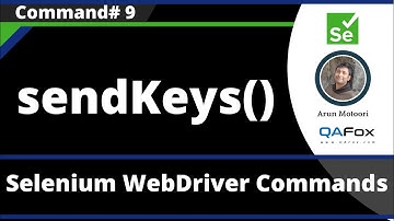 sendKeys() Command - Selenium WebDriver