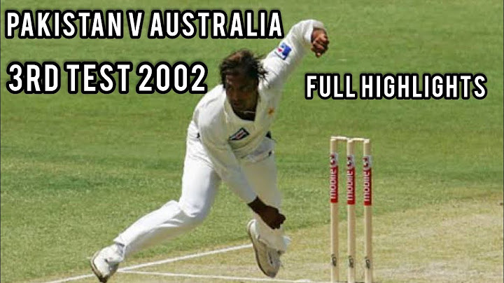 Pakistan V Australia | 3rd Test 2002 | Full Highlights