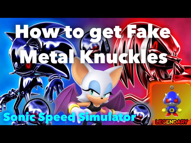 NEW* FAKE ZOMBOT METAL KNUCKLES AND SONIC! (SONIC SPEED SIMULATOR) -  BiliBili