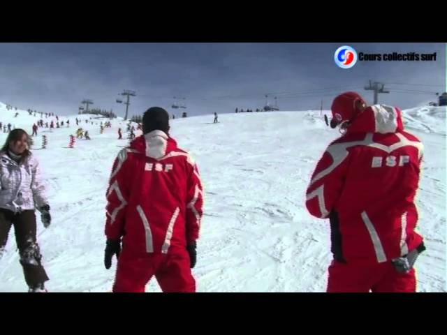 Cours collectifs snowboard ESF