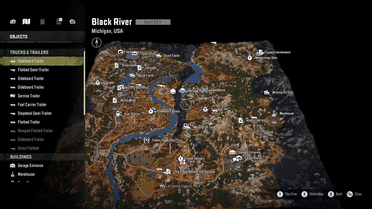 SnowRunner Island Lake Map