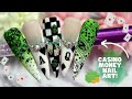 CASINO VEGAS INSPIRED NAIL ART DESIGN| MONEY NAILS| CREATIVE CASH NAILS| STAMPING NAIL ART