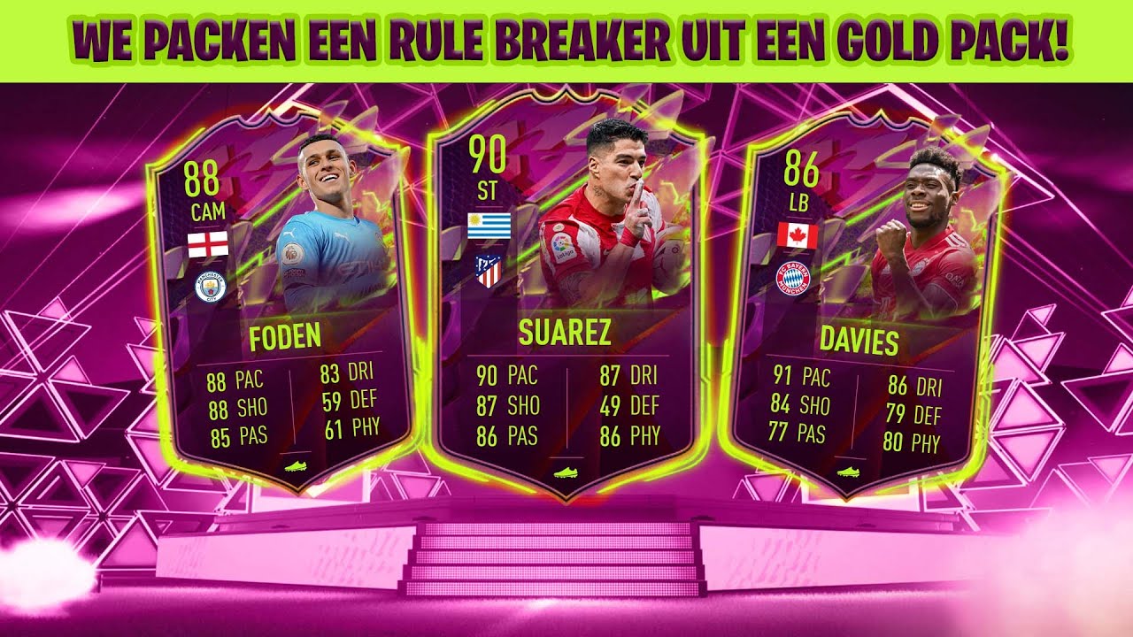 WE PACKEN EEN RULE BREAKER UIT EEN GOLD PACK! FIFA 22 NL RTG 20