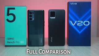 Oppo Reno 5 Pro Vs Vivo V20   Comparison Hindi