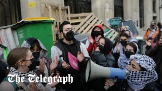 video: Pro-Palestine students blockade Macron’s university in Paris