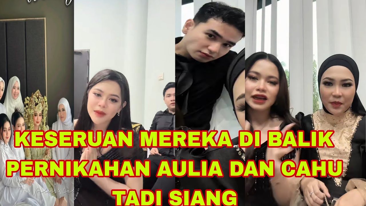 SELFI RARA MELLY  HARI GUNAWAN RIDWAN DI ACARA PERNIKAHAN AULIA DAN CAHU HARI INI