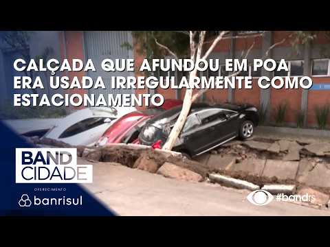 Sidewalk that collapsed in Porto Alegre was being used illegally as a parking lot