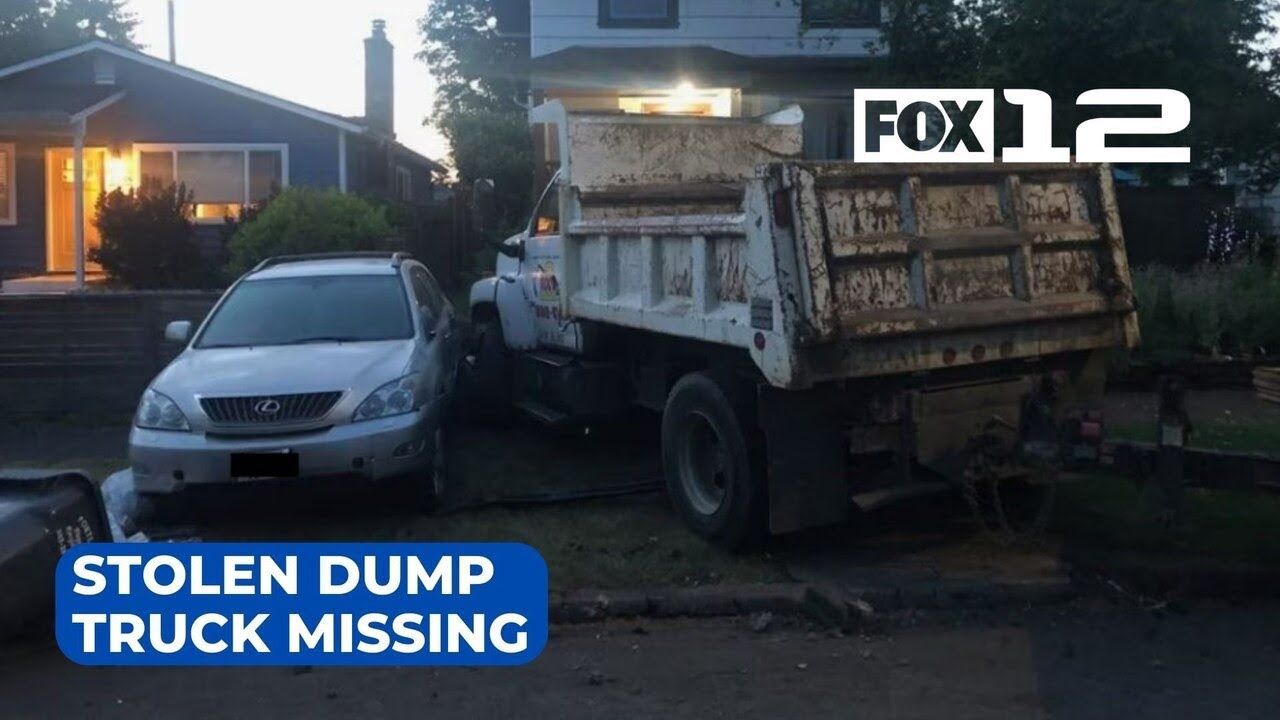 Stolen dump truck missing after thief crashes into 4 cars in Portland ...