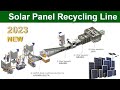 Scrap solar panel recycling line  waste solar pv panel modules recycling line