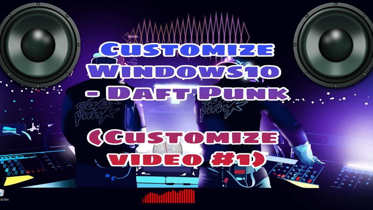 glampaula vlogmas 2019 Customize Windows10 - Daft Punk
