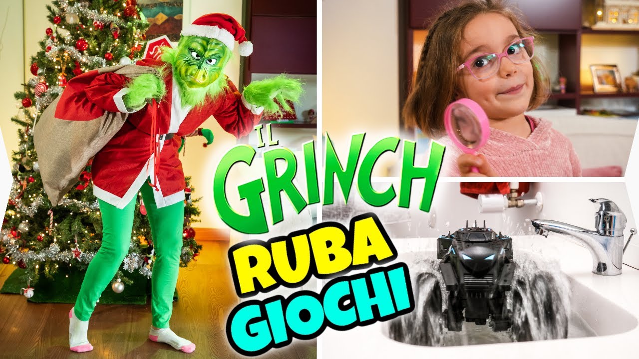 ⁣IL GRINCH RUBA I GIOCATTOLI sotto l'Albero di Natale in Casa GBR