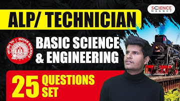 🚀RRB ALP/Technician Basic Science & Engineering 25 Questions SET🔥 #neerajsir #sciencemagnet