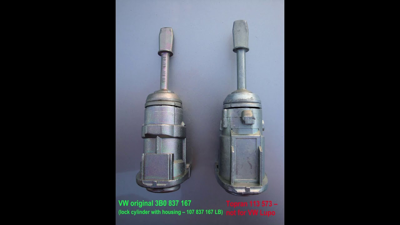 Beware - Topran 113 573 lock cylinder not for VW Lupo