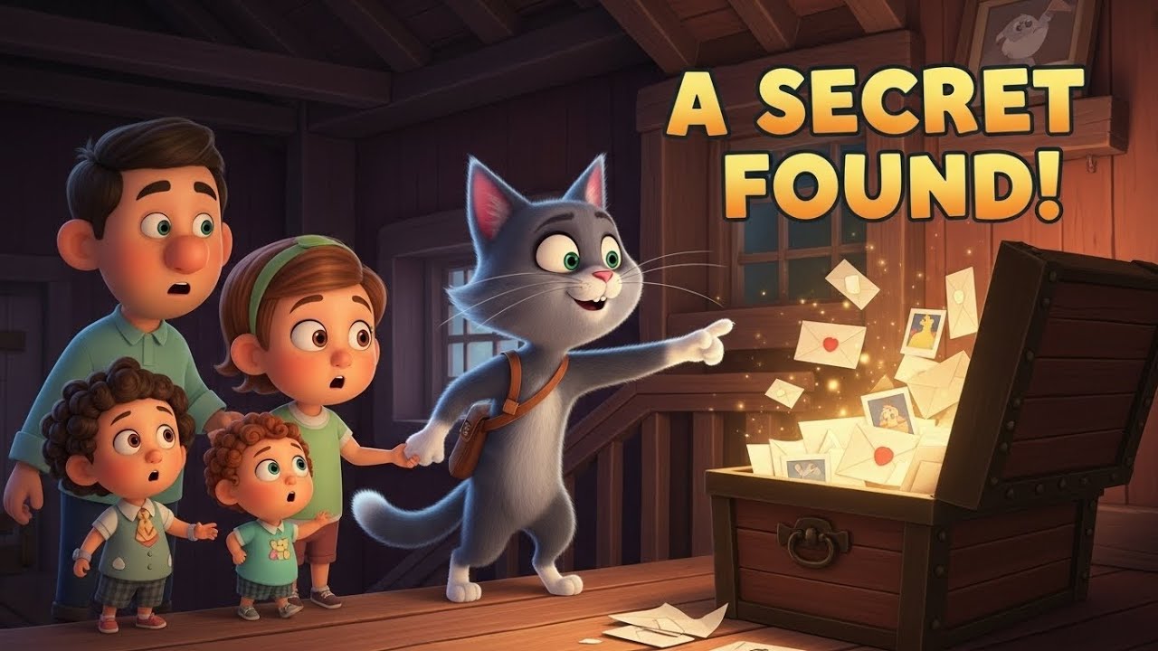 The Brave Cat Who Brought a Secret Home | Kids & Family Story