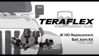 Teraflex Install Jkjku Hd Dana 3044 Upper & Lower Ball Joint Kit
