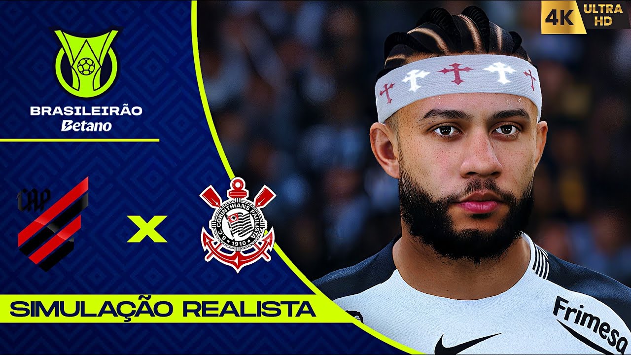 Athlético Paranaense vs Corinthians | Brasileirão 2026 | Simulação 4K Ultra Realist (60FPS)