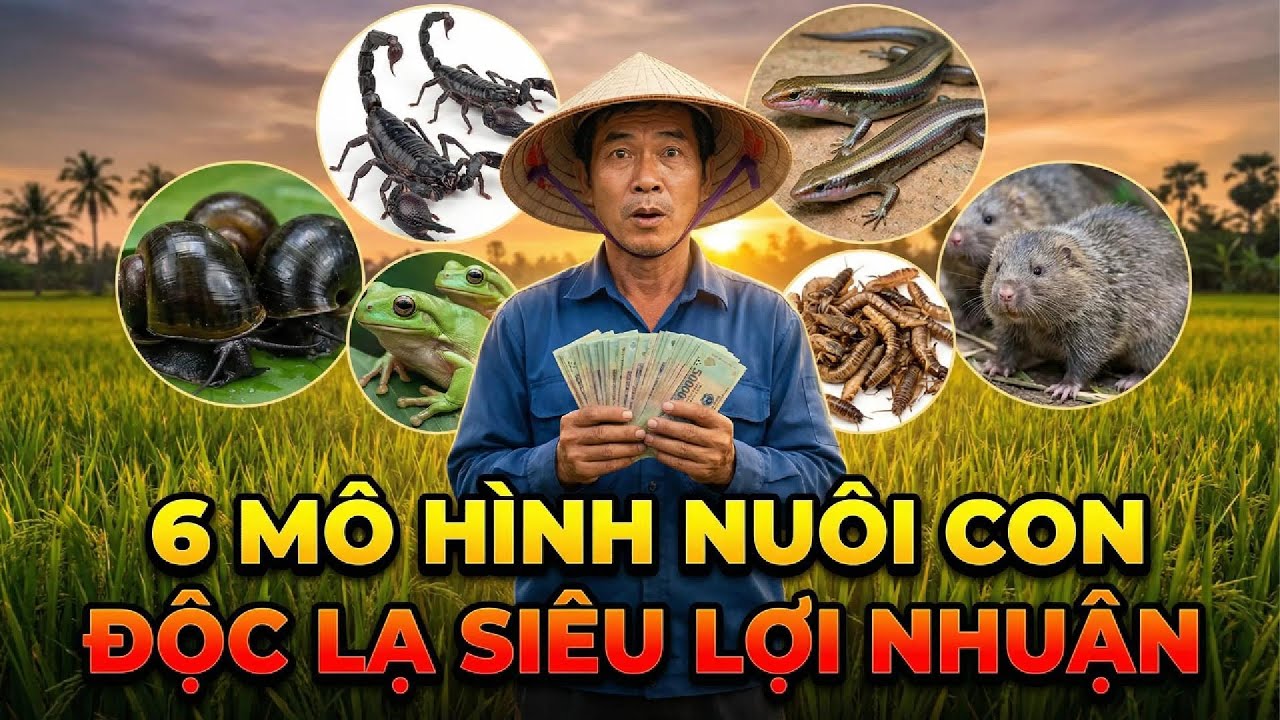 Nuôi con gì ở quê độc lạ - 6 mô hình siêu lợi nhuận dễ làm vốn thấp !