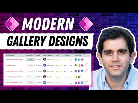 Power Apps MODERN Gallery Design | Step-by-Step Tutorial