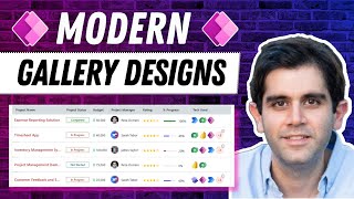 Power Apps MODERN Gallery Design | StepbyStep Tutorial