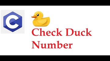 Check Duck Number in C Programming #CodeSolutions #DuckNumber
