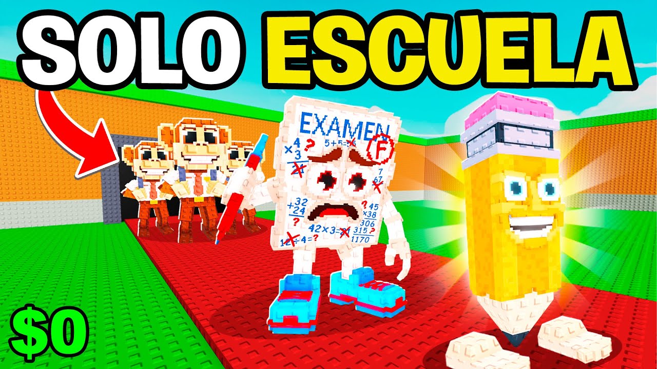 DE $0 a $100 TRILLONES SOLO con BRAINROTS DE ESCUELA