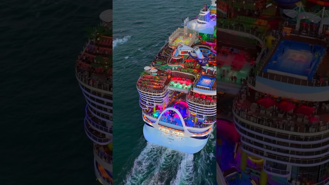 Icon heading out! 🚢 #cruises #cruiselife #iconoftheseas #staroftheseas #cruisetcs