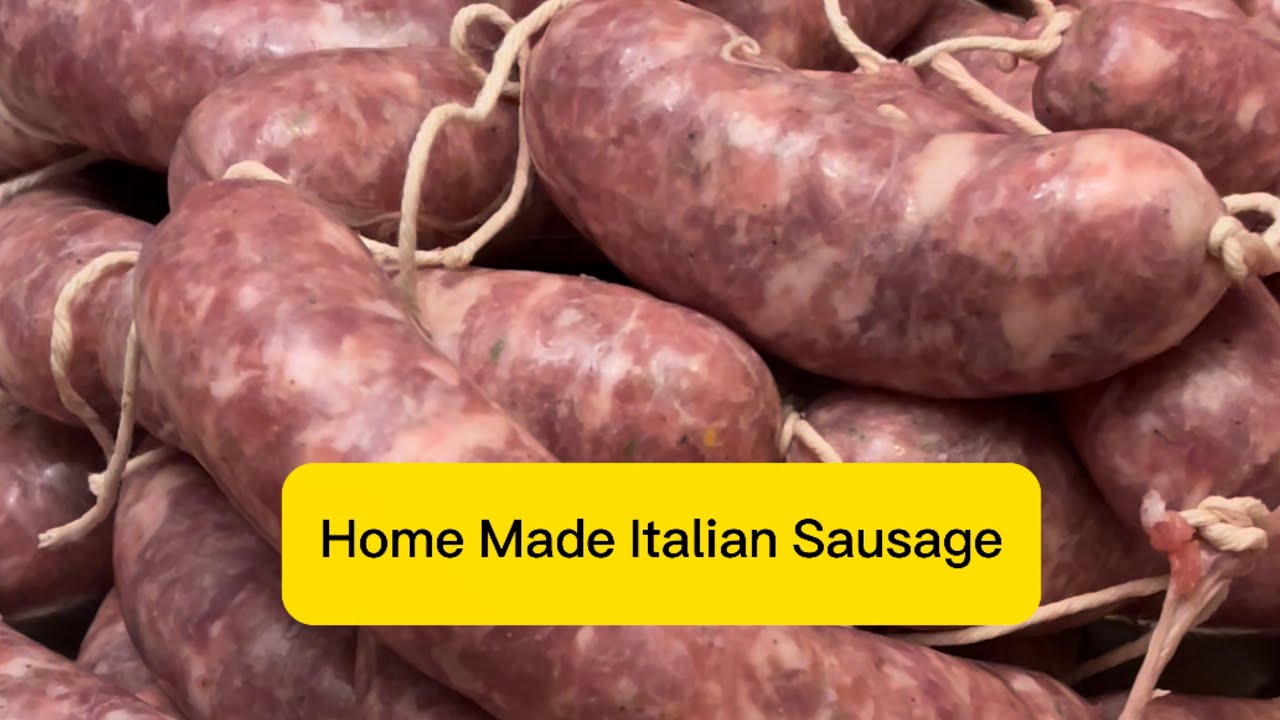 Our Home Made Italian Sausage YouTube
