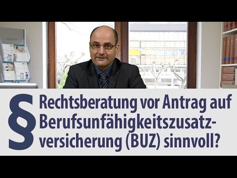 Berufsunfahigkeitsversicherung Anwalt Beratung Vor Antrag Youtube