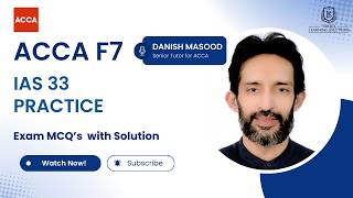 F7 – IAS 33 Exam Practice MCQ with Solution | ACCA Financial Reporting (FR)