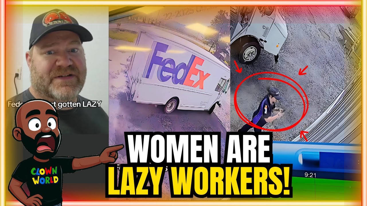 LAZY FEMALE FedEx Workers CAUGHT ON CAMERA! - YouTube