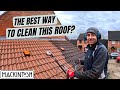 The best way to clean this roof