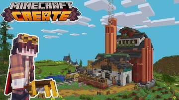 I Built a STEAM POWER STATION in Minecraft Create Mod