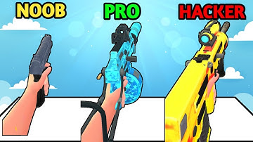 NOOB vs PRO vs HACKER | In Gun run 3D | With Oggy And Jack | Dr. Octavius Gamer | ALL Levels