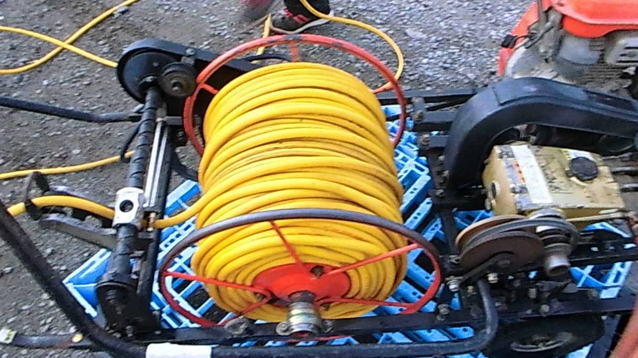 オリンピア 自動巻取り動噴 消毒 動画 - YouTube