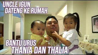 Lucunya Thania dan Thalia Digendong Uncle Igun, Mau Main Bareng Nih | DIARY THE ONSU (18/5/20) P1