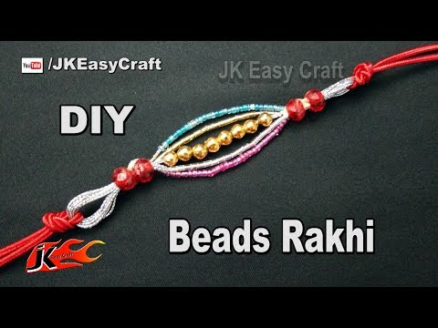 DIY Easy Beads Rakhi for Raksha Bandhan | How to make rakhi | JK Easy Craft 228