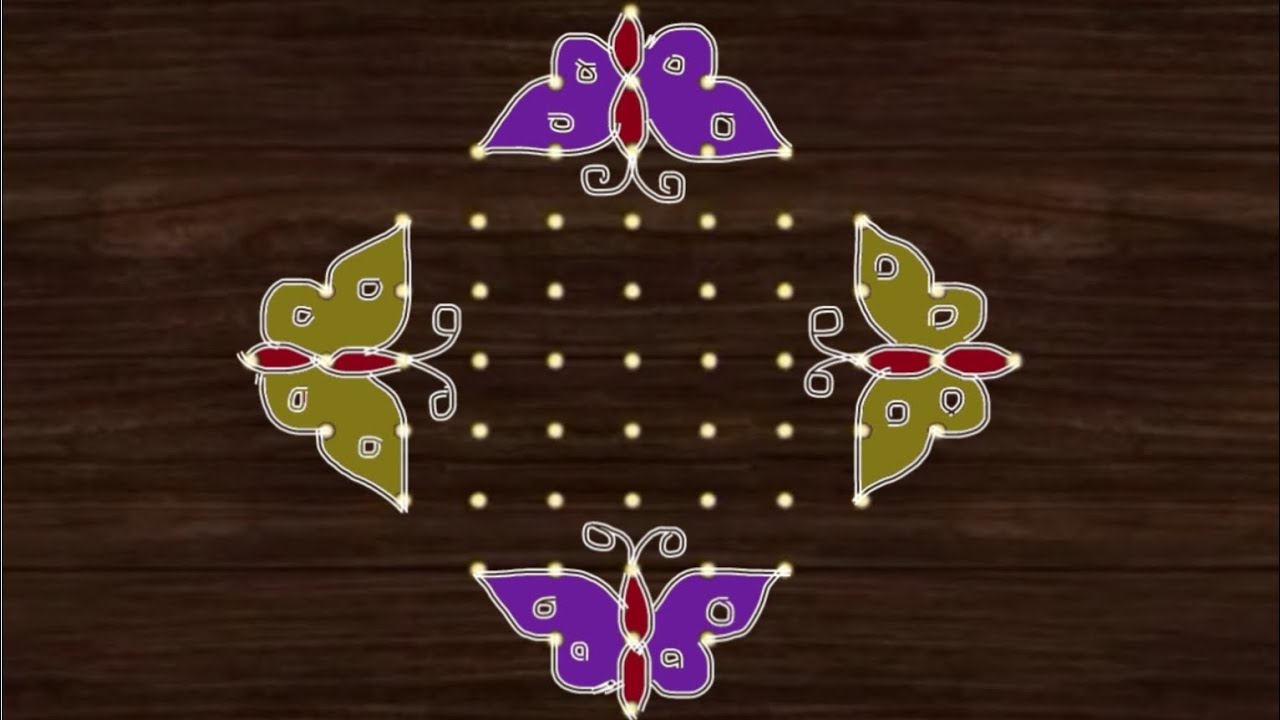 Simple melikala Muggulu11*1/ pulli kolam11*1/festival chukkala muggulu/varamahalaxmi festival kolam 