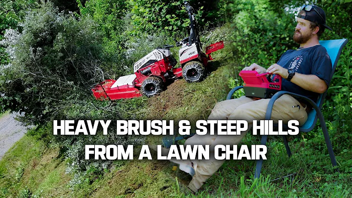 Ventrac 4520 with MZ480 Brush Cutter | Tackling Thick Brush on Steep Slopes