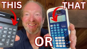 Amazon Basics LCD 8 Digit Calculator versus TI-34 Multiview Scientific Calculator