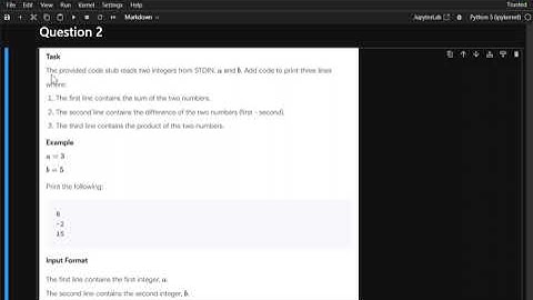 Python Solution to Arithmetic Operations Problem (HackerRank Challenge)