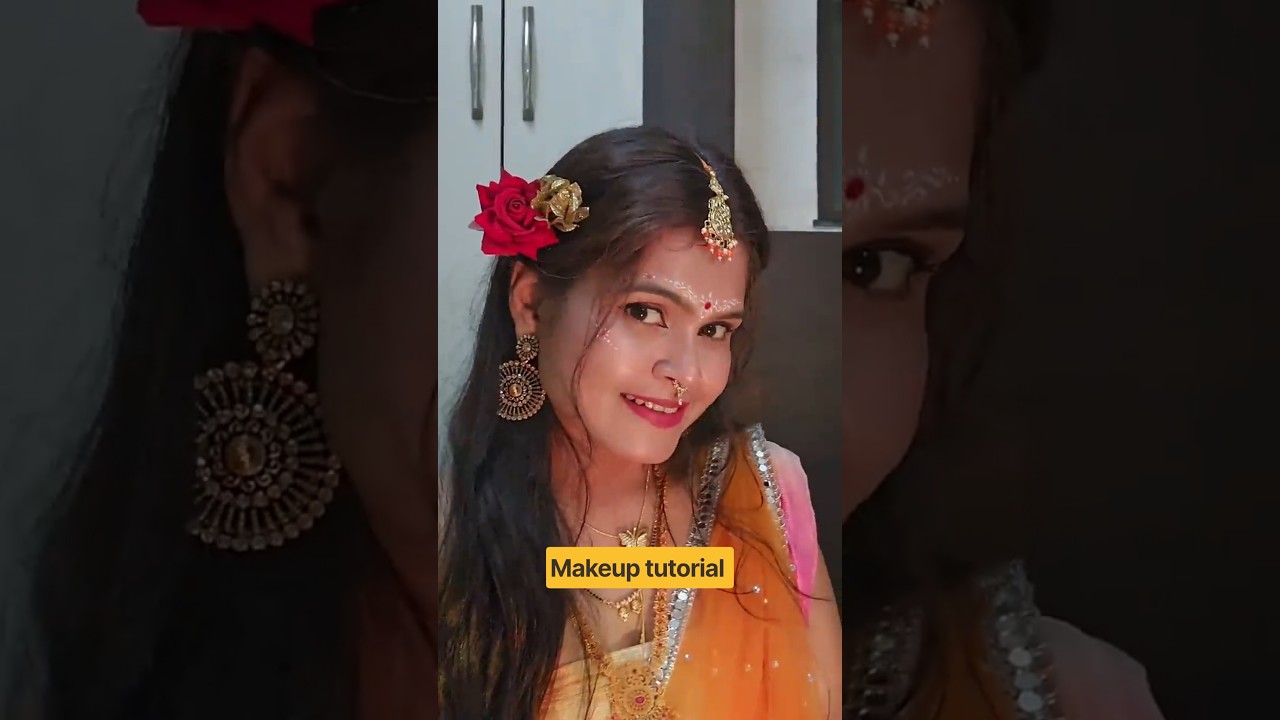 Recreation Radha Rani look makeup tutorial 🙏🦚
#radhakrish