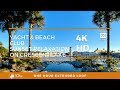 Yacht & Beach Club Sunset Relaxation on Crescent Lake (4K HD) One Hour Loop